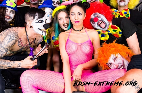 Intense clown BDSM group torture with gorgeous Romanian Julia De Lucia With Julia De Lucia (2018/FullHD) [CrowdBondage, PornDoePremium]