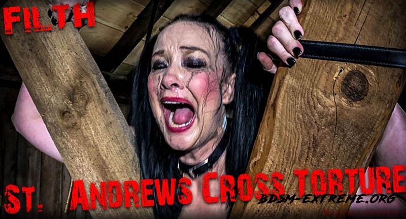 Saint Andrews Cross Torture With Slave Filth (2022/FullHD) [BrutalMaster]